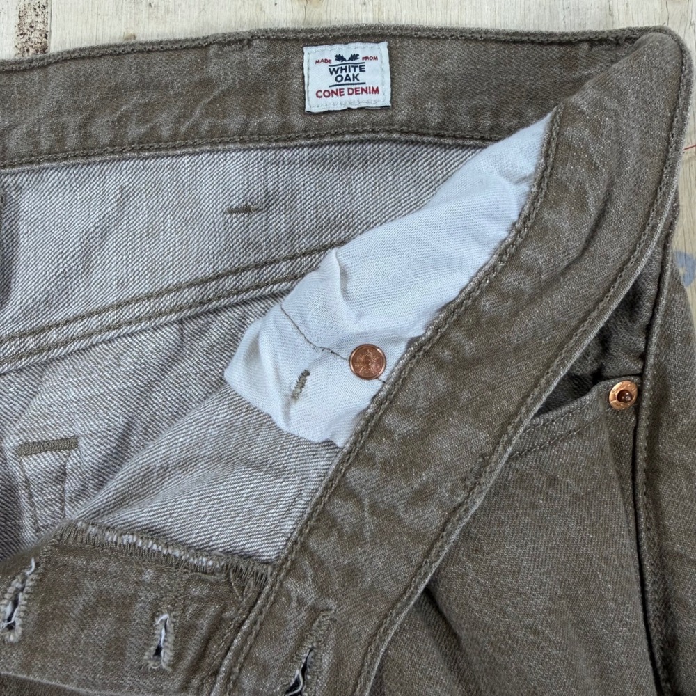 Levis 501 Original Fit Brown White Oak Cone Denim Jeans Mens 40x32 Button Fly - Picture 5 of 6